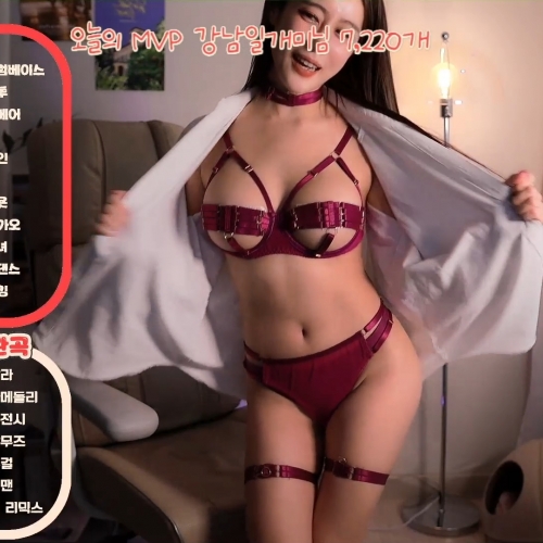 BJㅂㅇ진 빨간 스트랩 페티쉬 Sexy 의상