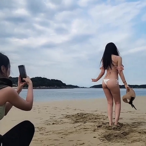 바닷가 Bikini Sexy 야외 방송 BJㅇㄷ인 몸매