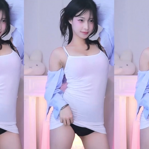 타이트한 하얀 원피스 BJㅁㅇ츄 하이라이트