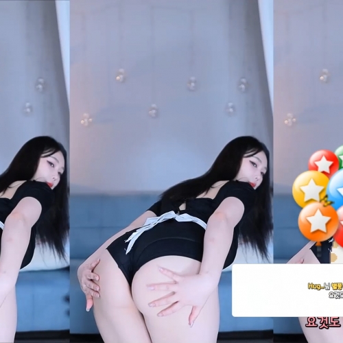 푸짐한 엉덩이 허벅지 BJㅎ카 메이드복